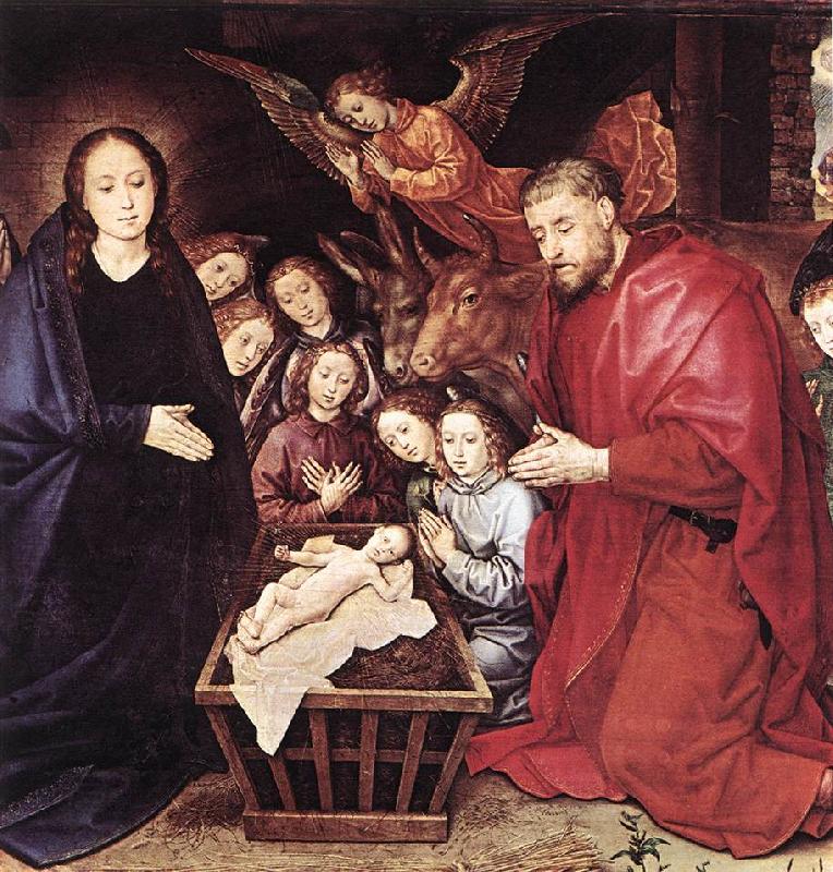 GOES, Hugo van der Adoration of the Shepherds (detail) sdg China oil painting art
